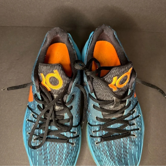 Youth Nike KD 8 GS OKC Blue Lagoon Basketball Shoes 768867-480 Sz 5.5 - Picture 4 of 9